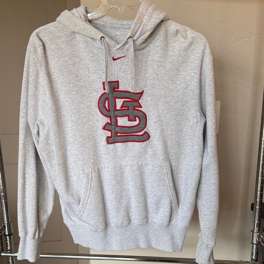 Nike Light Gray Hoodie St. Louis Cardinals